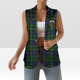 ScotsTee Shop Scottish Rollo Women's Tartan Sleeveless Blazer Suit Vest
