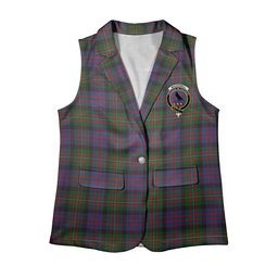ScotsTee Shop Scottish MacDonell of Glengarry 2 Women's Tartan Sleeveless Blazer Suit Vest