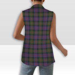 ScotsTee Shop Scottish MacDonell of Glengarry 2 Women's Tartan Sleeveless Blazer Suit Vest