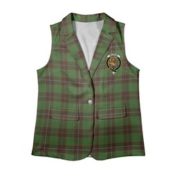 ScotsTee Shop Scottish MacPhee Hunting Ancient Women's Tartan Sleeveless Blazer Suit Vest