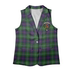 ScotsTee Shop Scottish Sutherland Women's Tartan Sleeveless Blazer Suit Vest