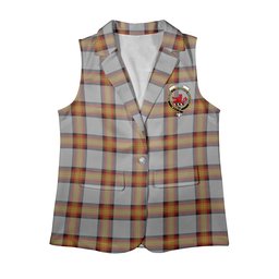ScotsTee Shop Scottish Young, Christina Women's Tartan Sleeveless Blazer Suit Vest