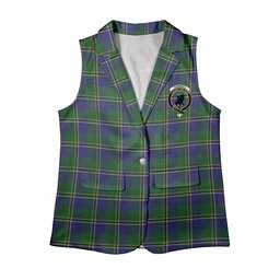 ScotsTee Shop Scottish Turnbull Hunting 1983 2 Women's Tartan Sleeveless Blazer Suit Vest