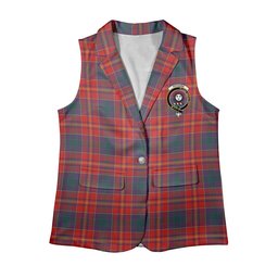 ScotsTee Shop Scottish Pitcairn Heritage Modern Women's Tartan Sleeveless Blazer Suit Vest
