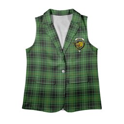 ScotsTee Shop Scottish McIver Hunting Ancient Women's Tartan Sleeveless Blazer Suit Vest