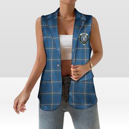ScotsTee Shop Scottish MacRae of America Ancient Women's Tartan Sleeveless Blazer Suit Vest