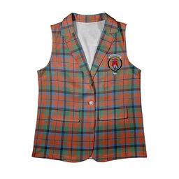 ScotsTee Shop Scottish MacNaughton Ancient Women's Tartan Sleeveless Blazer Suit Vest