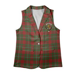 ScotsTee Shop Scottish McGregor Modern Women's Tartan Sleeveless Blazer Suit Vest