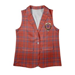 ScotsTee Shop Scottish Rose of Kilravock Ancient Women's Tartan Sleeveless Blazer Suit Vest