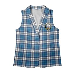 ScotsTee Shop Scottish Hutton SC Women's Tartan Sleeveless Blazer Suit Vest