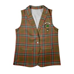 ScotsTee Shop Scottish Seton Hunting Modern Women's Tartan Sleeveless Blazer Suit Vest