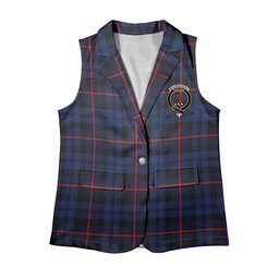 ScotsTee Shop Scottish MacCorquodale Modern Women's Tartan Sleeveless Blazer Suit Vest