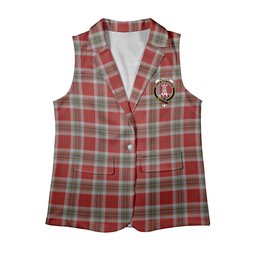 ScotsTee Shop Scottish McLean of Duart Dress Red Women's Tartan Sleeveless Blazer Suit Vest