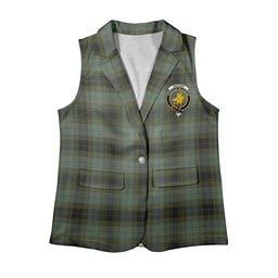 ScotsTee Shop Scottish MacIver Family Women's Tartan Sleeveless Blazer Suit Vest