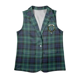 ScotsTee Shop Scottish McNeil of Colonsay Modern Women's Tartan Sleeveless Blazer Suit Vest