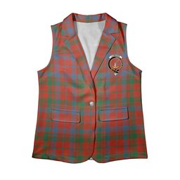 ScotsTee Shop Scottish Lumsden of Kintore Ancient Women's Tartan Sleeveless Blazer Suit Vest