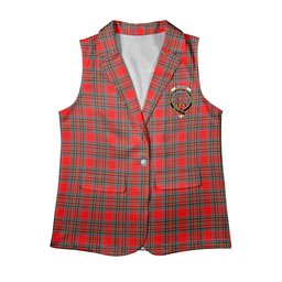 ScotsTee Shop Scottish McBean Modern Women's Tartan Sleeveless Blazer Suit Vest