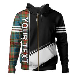 ScotsTee Shop Scottish Beaton Ancient Clan Crest Tartan Hoodie Quarter Personalized