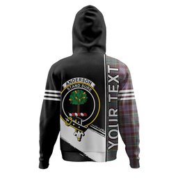 ScotsTee Shop Scottish Anderson of Kinneddar Hunting Weathered Clan Crest Tartan Hoodie Quarter Personalized