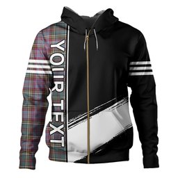ScotsTee Shop Scottish Anderson of Kinneddar Hunting Weathered Clan Crest Tartan Hoodie Quarter Personalized