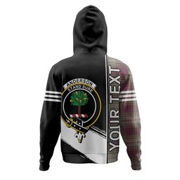 ScotsTee Shop Scottish Anderson Ross Weathered Clan Crest Tartan Hoodie Quarter Personalized
