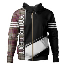 ScotsTee Shop Scottish Anderson Ross Weathered Clan Crest Tartan Hoodie Quarter Personalized