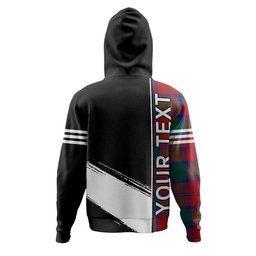 ScotsTee Shop Scottish Auchinleck Clan Crest Tartan Hoodie Quarter Personalized