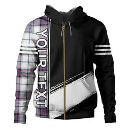 ScotsTee Shop Scottish Alexander of Menstry Dress Ancient Clan Crest Tartan Hoodie Quarter Personalized