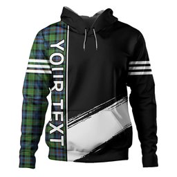 ScotsTee Shop Scottish Baillie of Lamington Clan Crest Tartan Hoodie Quarter Personalized