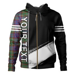 ScotsTee Shop Scottish Anderson of Kinneddar Hunting Clan Crest Tartan Hoodie Quarter Personalized