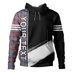 ScotsTee Shop Scottish Anderson Red Weathered Clan Crest Tartan Hoodie Quarter Personalized