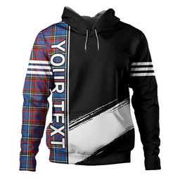 ScotsTee Shop Scottish Anderson Red Clan Crest Tartan Hoodie Quarter Personalized