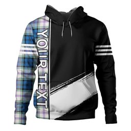 ScotsTee Shop Scottish Baird Dress Dance (Baines Dress Dance) Clan Crest Tartan Hoodie Quarter Personalized