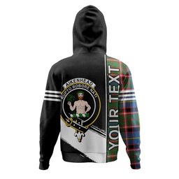ScotsTee Shop Scottish Aikenhead Clan Crest Tartan Hoodie Quarter Personalized