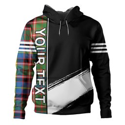 ScotsTee Shop Scottish Aikenhead Clan Crest Tartan Hoodie Quarter Personalized