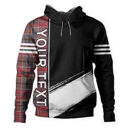 ScotsTee Shop Scottish Anderson of Ardbrake Weathered Clan Crest Tartan Hoodie Quarter Personalized