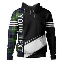 ScotsTee Shop Scottish Baillie Modern Clan Crest Tartan Hoodie Quarter Personalized