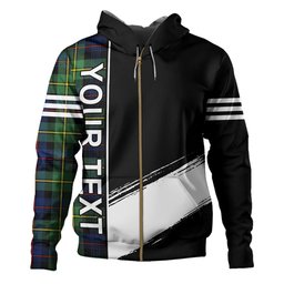 ScotsTee Shop Scottish Baillie Modern Clan Crest Tartan Hoodie Quarter Personalized