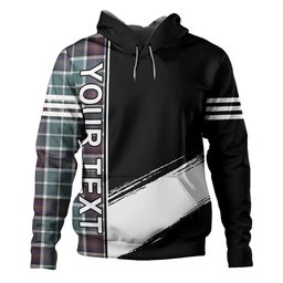 ScotsTee Shop Scottish Alexander of Menstry Weathered Clan Crest Tartan Hoodie Quarter Personalized