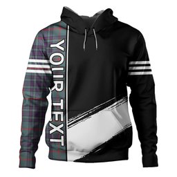 ScotsTee Shop Scottish Aiton Weathered Clan Crest Tartan Hoodie Quarter Personalized