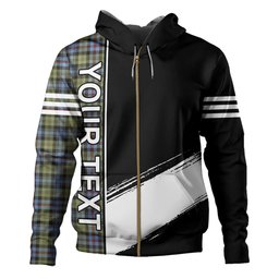 ScotsTee Shop Scottish Baillie of Lamington Weathered Clan Crest Tartan Hoodie Quarter Personalized