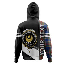 ScotsTee Shop Scottish Beattie Modern Clan Crest Tartan Hoodie Quarter Personalized
