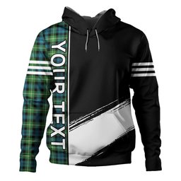 ScotsTee Shop Scottish Baillie of Polkemmet Ancient Clan Crest Tartan Hoodie Quarter Personalized