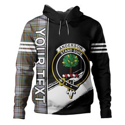 ScotsTee Shop Scottish Anderson Ross Ancient Clan Crest Tartan Hoodie Quarter Personalized