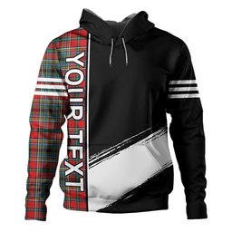 ScotsTee Shop Scottish Anderson of Ardbrake Clan Crest Tartan Hoodie Quarter Personalized