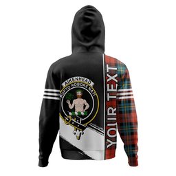 ScotsTee Shop Scottish Aitken Ancient Clan Crest Tartan Hoodie Quarter Personalized