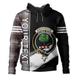 ScotsTee Shop Scottish Anderson Ross Modern Clan Crest Tartan Hoodie Quarter Personalized