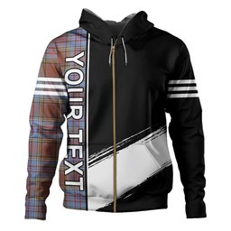 ScotsTee Shop Scottish Anderson Weathered Clan Crest Tartan Hoodie Quarter Personalized