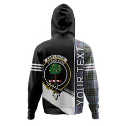ScotsTee Shop Scottish Anderson Old Ancient Clan Crest Tartan Hoodie Quarter Personalized