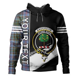 ScotsTee Shop Scottish Anderson Old Ancient Clan Crest Tartan Hoodie Quarter Personalized